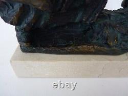 Sculpture Josep Bofill Signed, Bronze, Composite And Marble. Farmers