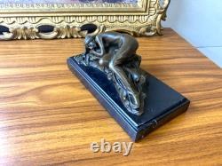 Sculpture Sleeping Beauty on a black marble base after Milo