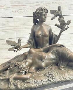 Sculpture Statue Signed Milo Lesbian Couple Abstract Modern Art Marble Bronze