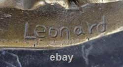 Sculpture Statue in Marbled Bronze of a Large Muscular Angel Signed with a Child