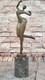 Sculpture/statue In Real Bronze/marble Modern Art Nude Woman Signed Juno