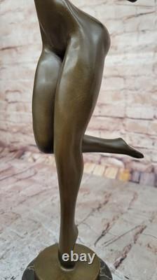 Sculpture/Statue in Real Bronze/Marble Modern Art Nude Woman Signed JUNO