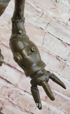 Sensual Bronze Marble Statue Chair Female Sign Dali Classic Sculpture En