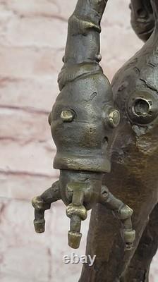 Sensual Bronze Marble Statue Chair Female Sign Dali Classic Sculpture En