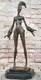 Sensual Bronze Marble Statue Chair Female Sign Dali Classical Sculpture