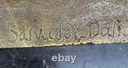 Sensual Bronze Marble Statue Chair Female Sign Dali Classical Sculpture