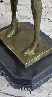 Sensual Bronze Marble Statue Female Chair Dali Signed Sculpture Figurine Sale