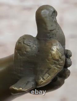 Signe Moreau Boy Chair Bronze Sculpture Statue Art Deco Marble Base Deal