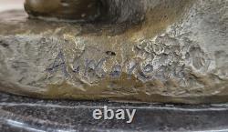 Signe Moreau Boy Chair Bronze Sculpture Statue Art Deco Marble Base Deal