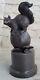 Signe Paurtrot Bronze Squirrel Marble Vintage Sculpture Figurine Art Deco