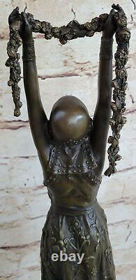 Signed Art Deco Chiparus Erotic Dancer Marble Bronze Statue Deal