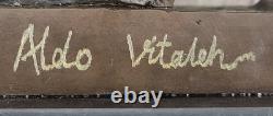 Signed Bronze Art Deco Statue, Highly Detailed Marble Sculpture by