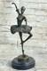 Signed Bronze Ballerina Statue On Marble Base, Milo Decorative Sculpture