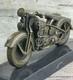 Signed Bronze Motorcycle On Marble Base Harley Davidson Roadster Collector&rsquo;s Gift