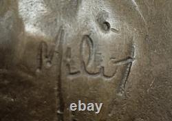 Signed Bronze Polar Bear Book-End Sculpture Statue Marble Decor