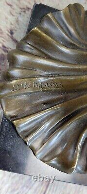 Signed Bronze Sculpture Art Deco Very Detailed D. Chiparus Statue on Marble