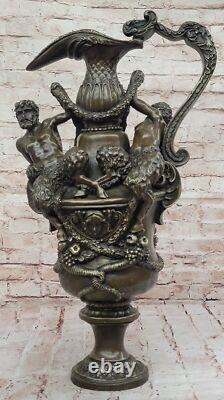 Signed Bronze Sculpture Mythology Art Centaur Very Detailed Statue On Marble