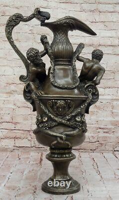 Signed Bronze Sculpture Mythology Art Centaur Very Detailed Statue On Marble