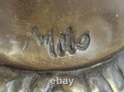 Signed Bronze Sculpture Mythology Art Centaur Very Detailed Statue On Marble