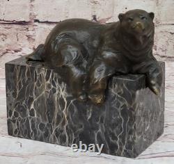 Signed Bronze Sculpture Original Milo Detail Marble Figurine Art Gift December