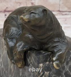 Signed Bronze Sculpture Original Milo Detail Marble Figurine Art Gift December