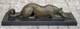 Signed Cast Bronze Greyhound Dog Sculpture On Marble Base &ndash; Home And Office Art Decor