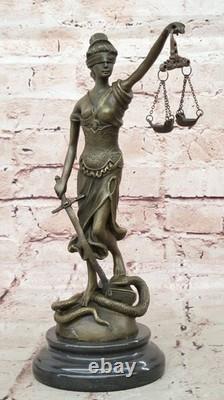 Signed Chair by Mayor Lawyer Gift Store Justice Bronze Sculpture Marble Figure