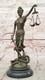 Signed Chair By Mayor Lawyer Gift Store Justice Bronze Sculpture Marble Figure