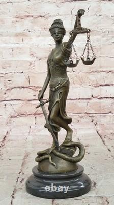 Signed Chair by Mayor Lawyer Gift Store Justice Bronze Sculpture Marble Figure