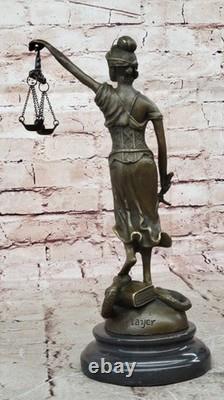 Signed Chair by Mayor Lawyer Gift Store Justice Bronze Sculpture Marble Figure
