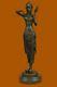Signed Chiparus Detail Perse Princess Bronze Sculpture Marble Figurine Artwork