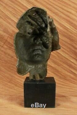 Signed Dali Title Shame On Me Bronze Sculpture Marble Abstract Artwork