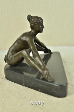 Signed Erotic Chair Bronze Bronze Figure Statue Sculpture Art Deco