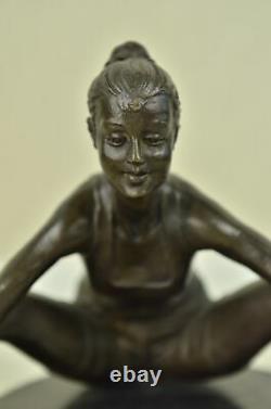 Signed Erotic Chair Bronze Bronze Figure Statue Sculpture Art Deco