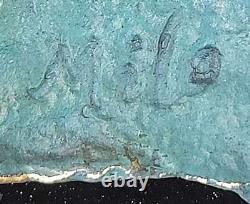 Signed Genuine Bronze Standing Stock Market Bull Statue on a Marble Base – Decorative Art