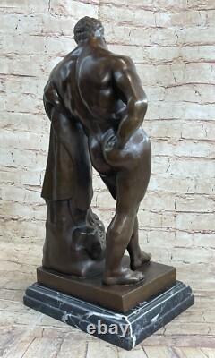 Signed Glycon Bronze Statue of Hercules Greek Myth Marble Base Sold Out