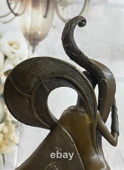 Signed Original Kassin A Tribute to Erte Bronze Sculpture Marble Decor