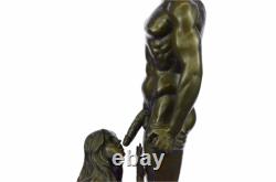 Signed Original Mavchi Oral Pleasure Masterpiece Bronze Sculpture Marble Statue