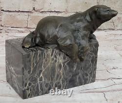 Signed Original Milo Bronze Sculpture Detail Figurine Marble Art Gift