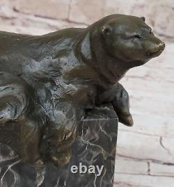 Signed Original Milo Bronze Sculpture Detail Figurine Marble Art Gift