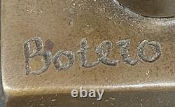 Signed Original Milo Marble Figurine Male Bronze Sculpture Cubby Fait