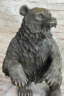 Signed Original RAM Mascot Bronze Head Marble Base Sculpture Statue Art