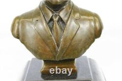 Signed Original Vladimir Putin Bronze Bust Statue Marble Sculpture Figure