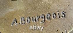 Signed Snake Charmer Bronze Sculpture on Marble Base Art Deco Decorative Figurine