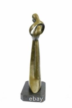 Signed Valentin Jour Couple Bronze Sculpture Statue on Marble Base Cast Iron Gift