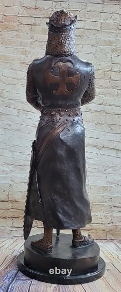 Signed Very Great Greek Warrior Bronze Sculpture Marble Sculpture