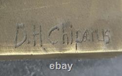 Signed by D. H. Chiparus, Art Deco Bronze Dancer Sculpture, Nouveau Marble No.