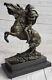 Statue Sculpture Horse Napoleon French Style Bronze Signed Marble Base