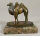 The Camel, Bronze Statue On Marble Terrace, Signed Irenee Rochard