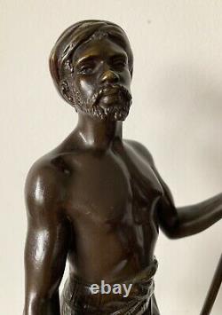 The Water Carrier, Bronze Sculpture Signed Debut